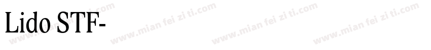 Lido STF字体转换